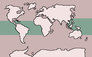 Range of Brown Booby