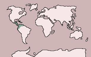 Range of Crested Guan